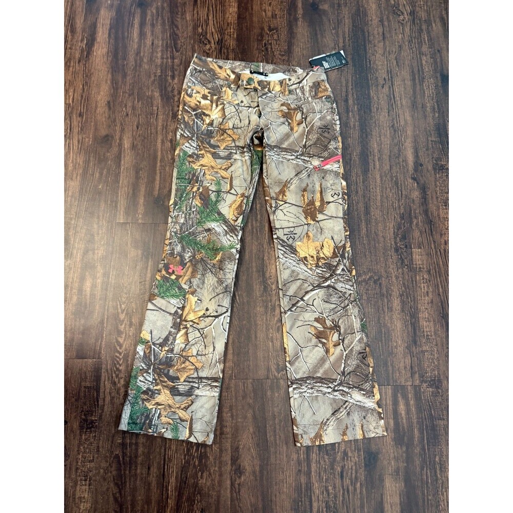 Under Armour Storm Hardwoods STR Pants Women's Barren Camo 1260162 Sz 4 RealTree